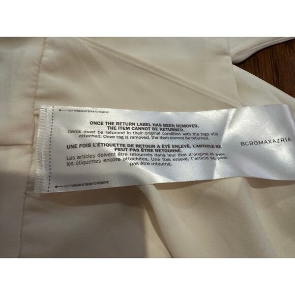 BCBG MaxAzria Women's Ruffle Cascade Maxi Dress Ivory Size 2 NWT Evening Gown - Picture 9 of 12